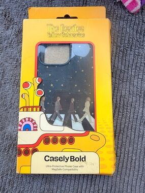 The Beatles Abbey Road Black Phone Case -